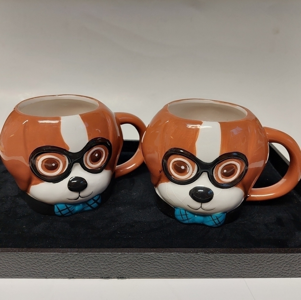 2 Walmart Puppy Mugs